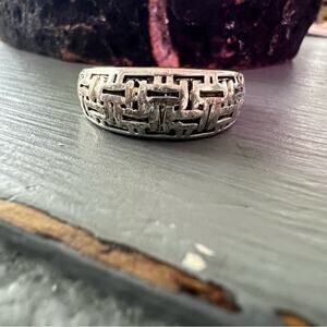 Peyote Bird Silver Ring Size 7.5